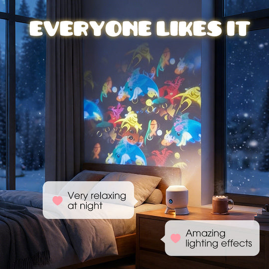 Dynamic Rotating LED Projector Light