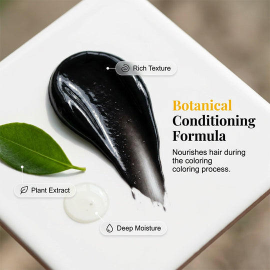 Plant-Based Comb-In Hair Dye – Easy, Gray Coverage, Nourishing Formula