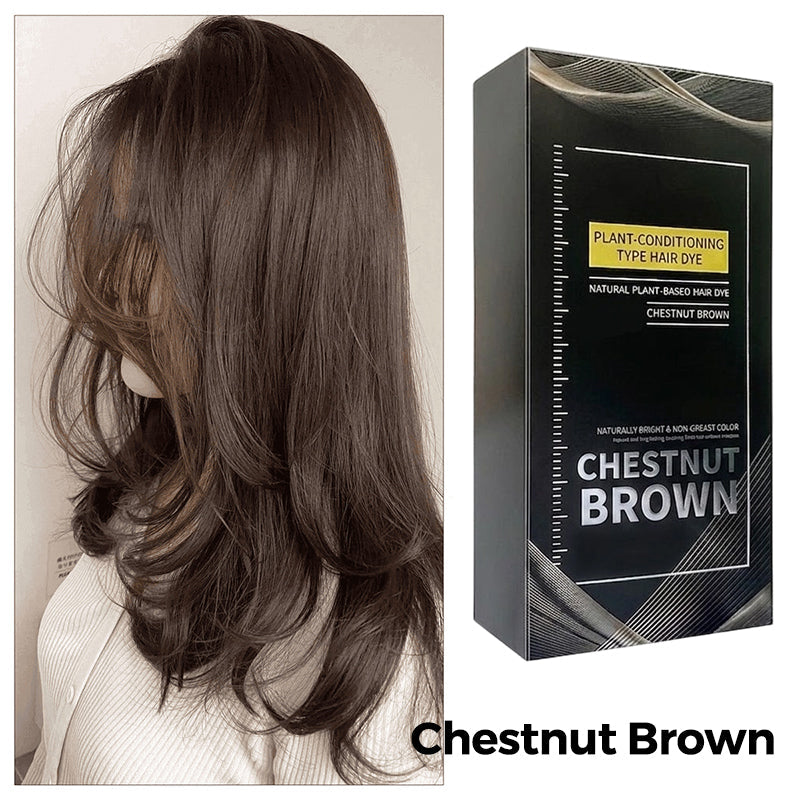 Plant-Based Comb-In Hair Dye – Easy, Gray Coverage, Nourishing Formula