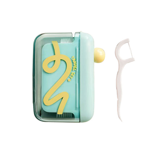🦷✨Automatic Pop-Up Dental Floss Storage Dispenser，Just Press & Pop, Hygienic Storage. Great Gift For Oral Care Lovers!