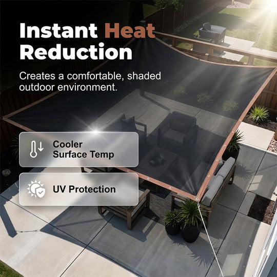 UV-Blocking HDPE Shade Net with Grommets
