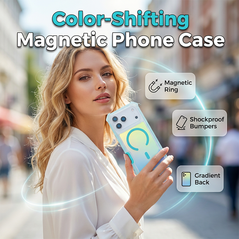 ✨Chameleon Color-Shifting Magnetic Phone Case