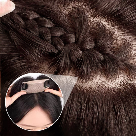 💜Women's Natural Black Hair Toppers with Clips