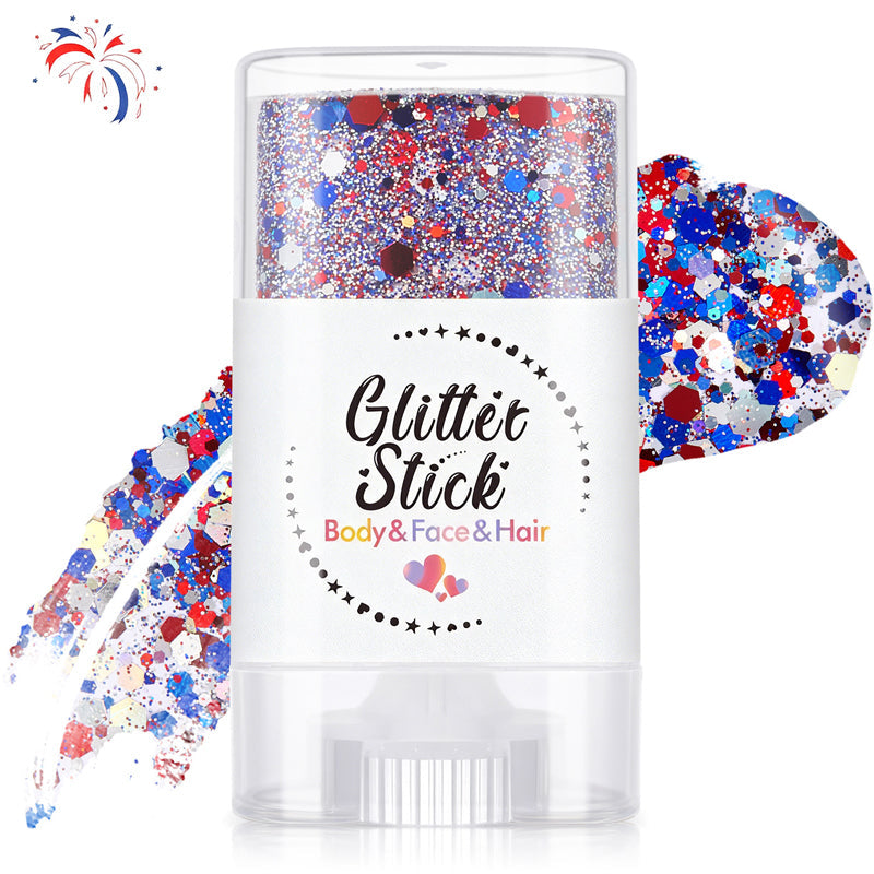 Patriotic Body & Face Glitter Stick