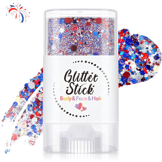 Patriotic Body & Face Glitter Stick