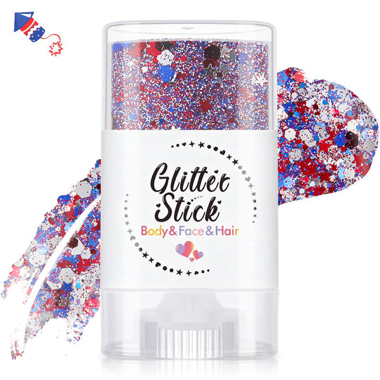 Patriotic Body & Face Glitter Stick
