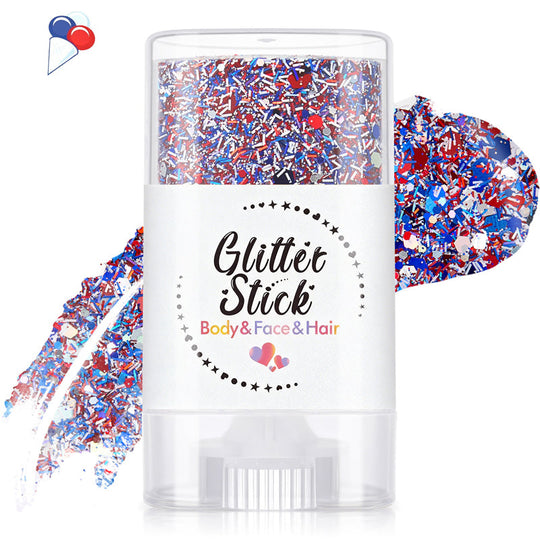 Patriotic Body & Face Glitter Stick