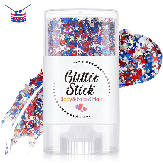 Patriotic Body & Face Glitter Stick