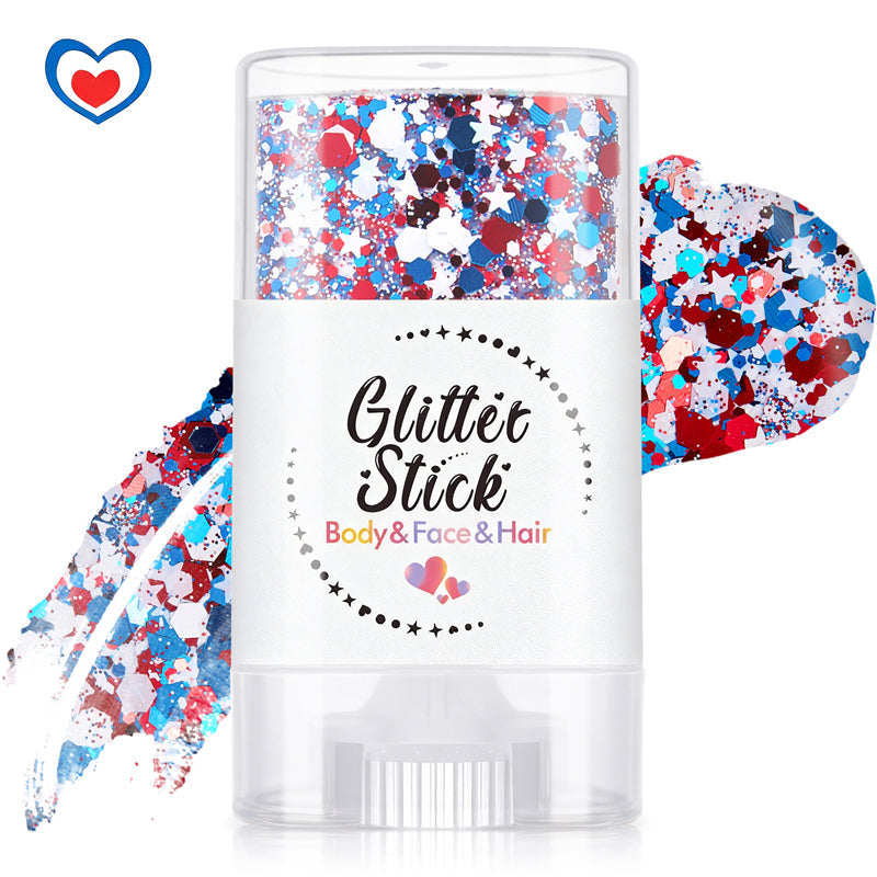 Patriotic Body & Face Glitter Stick