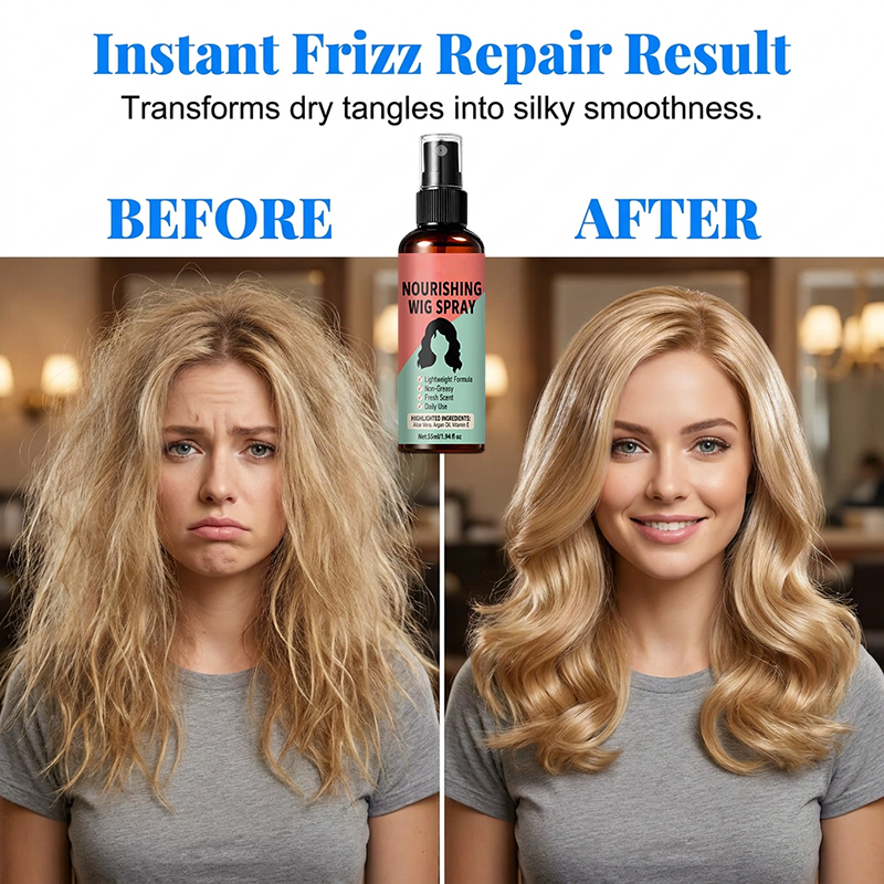 Lightweight No-Rinse Nourishing Wig Spray