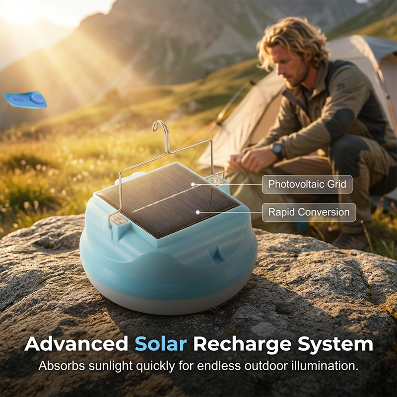 Portable Solar LED Hanging Camping Emergency Light