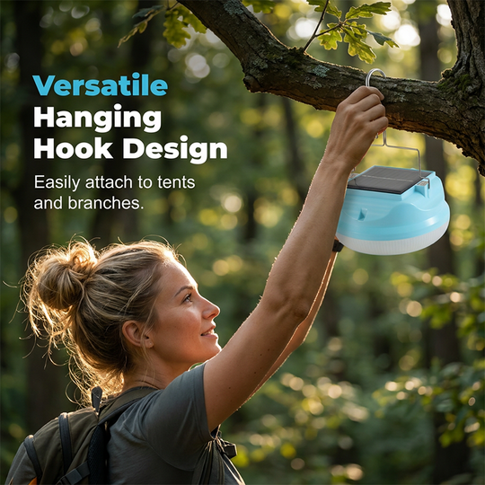 Portable Solar LED Hanging Camping Emergency Light