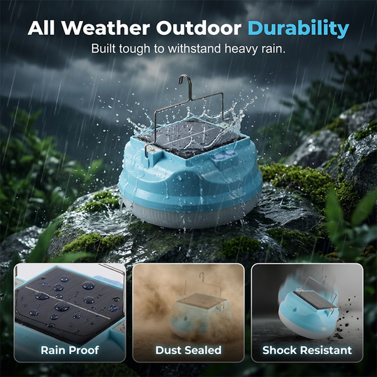 Portable Solar LED Hanging Camping Emergency Light