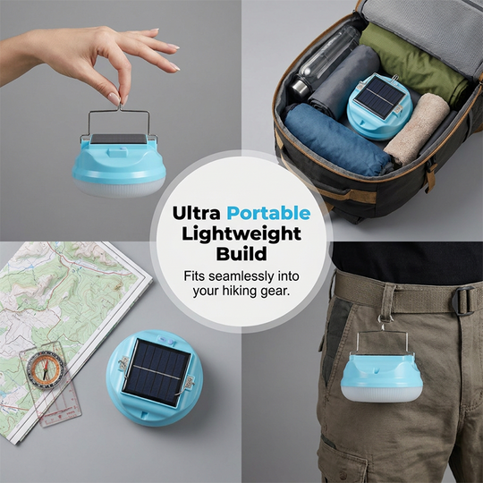 Portable Solar LED Hanging Camping Emergency Light