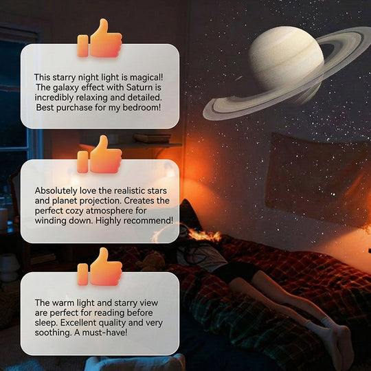 ✨2-in-1 Starry Sky Projector & Night Light