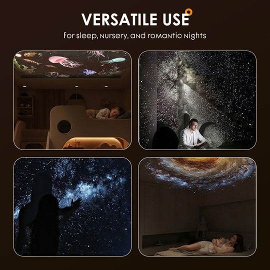 ✨2-in-1 Starry Sky Projector & Night Light
