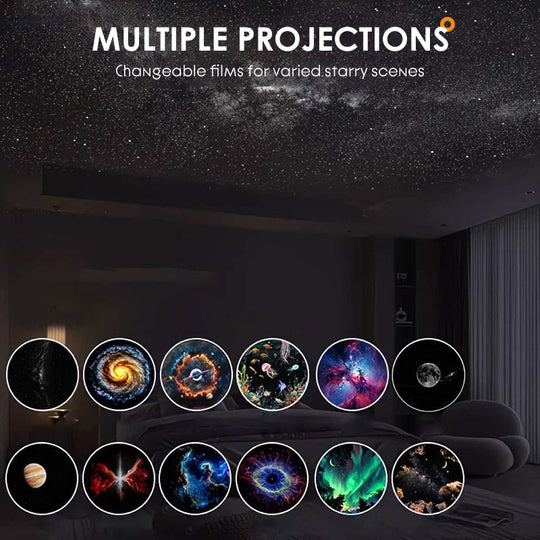 ✨2-in-1 Starry Sky Projector & Night Light