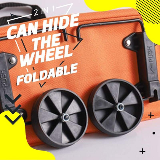 2-in-1 Foldable Shopping Cart✨Portable Lightweight Grocery Trolley