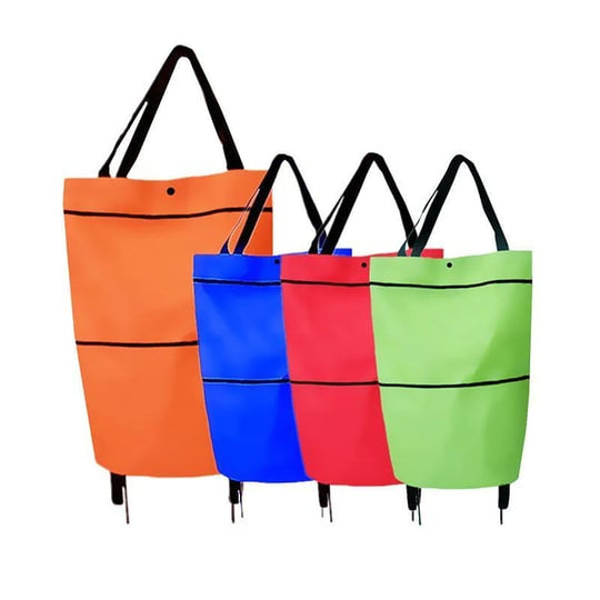2-in-1 Foldable Shopping Cart✨Portable Lightweight Grocery Trolley