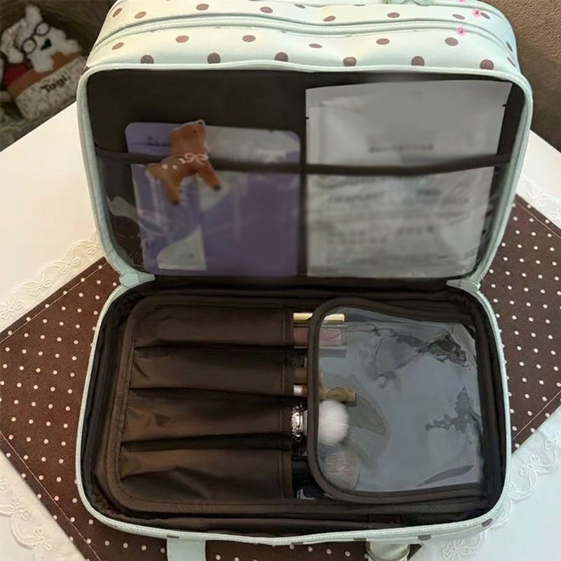 🔥Large Capacity Travel Cosmetic Organizer Case