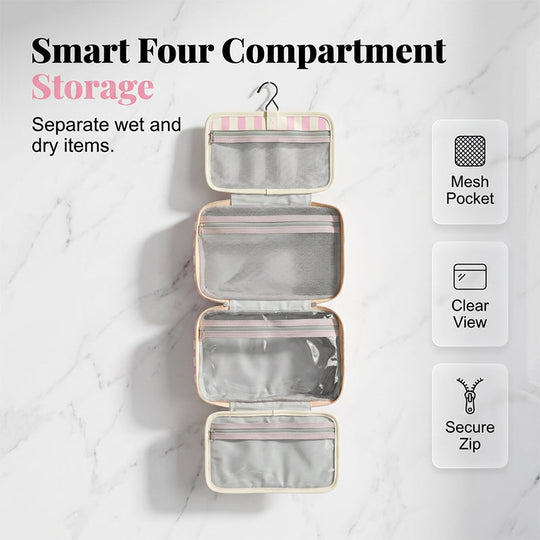 🔥Striped Hanging Travel Toiletry Bag