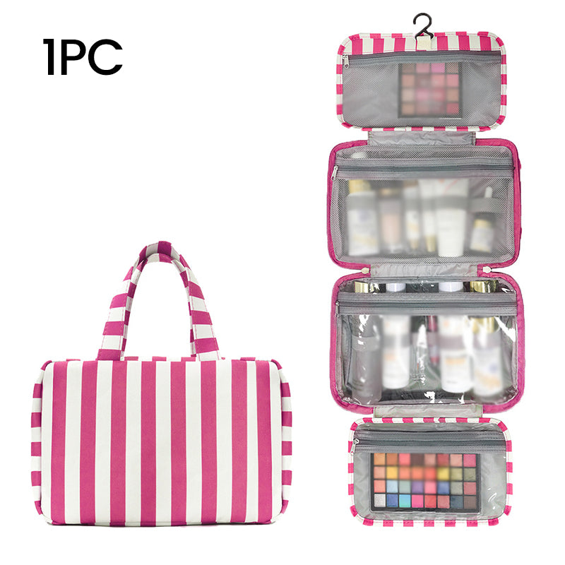 🔥Striped Hanging Travel Toiletry Bag
