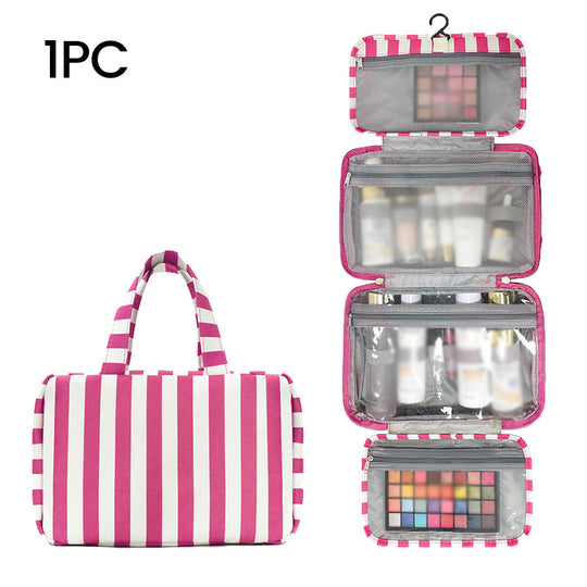 🔥Striped Hanging Travel Toiletry Bag