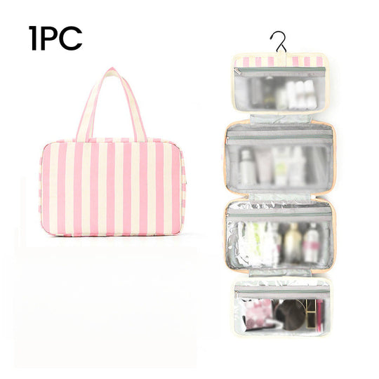 🔥Striped Hanging Travel Toiletry Bag