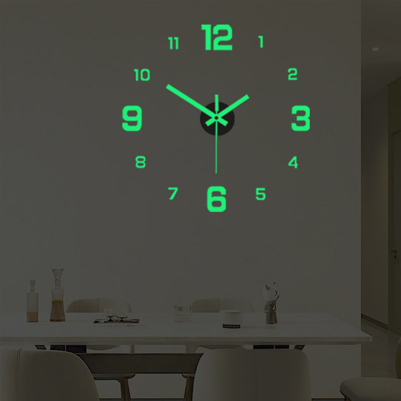 🕒Modern 3D Digital Wall Clock – Silent Acrylic Luminous Wall Decor, Night Glow Easy-Read Time Display, Stylish Home Decoration & Gift