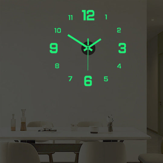 🕒Modern 3D Digital Wall Clock – Silent Acrylic Luminous Wall Decor, Night Glow Easy-Read Time Display, Stylish Home Decoration & Gift