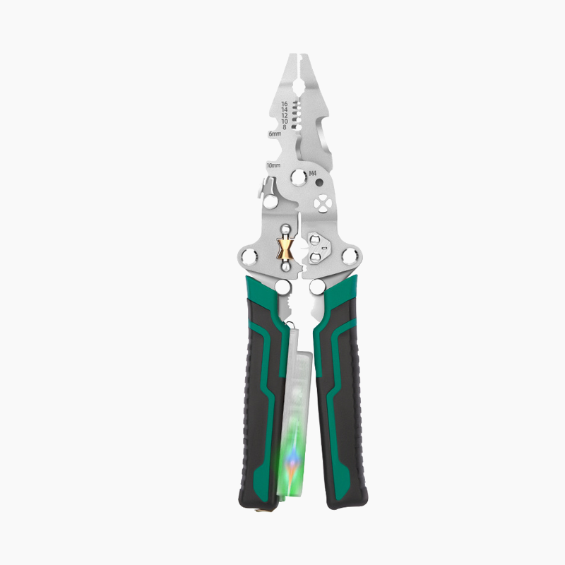 Multifunctional Foldable Wire Stripping Scissors with Electrical Test