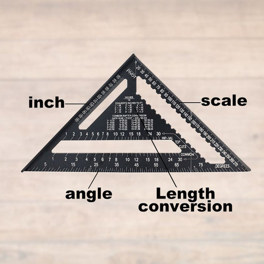 Woodworking Triangle Ruler 7-inch