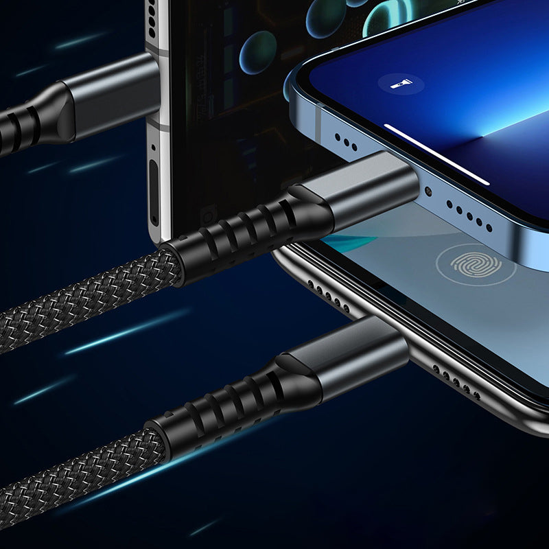 🔥Transparent Luminous 3-in-1 Super Fast Charging Cable