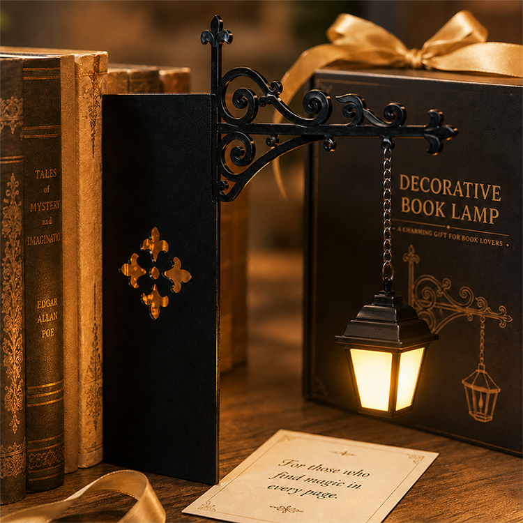 🌟Miniature Retro Streetlight Bookend Light