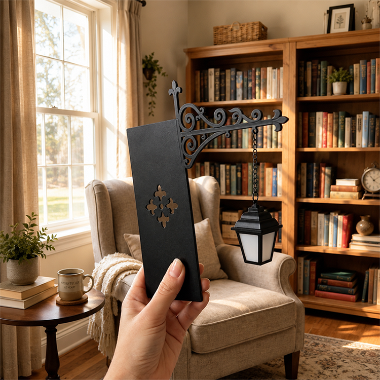 🌟Miniature Retro Streetlight Bookend Light