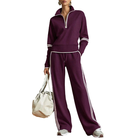 🎁New Arrivals 50% OFF💥Women's Half-Zip Tracksuit Set