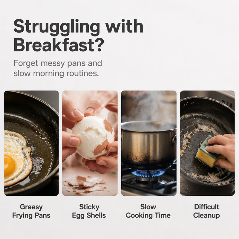 🥳2026 HOT SALE🥳💞95K+ SOLD! 🥗🎁Microwave Egg Poacher – Dual‑cavity, non‑stick & easy clean. Healthier than frying – stock up & save! 🏠✅