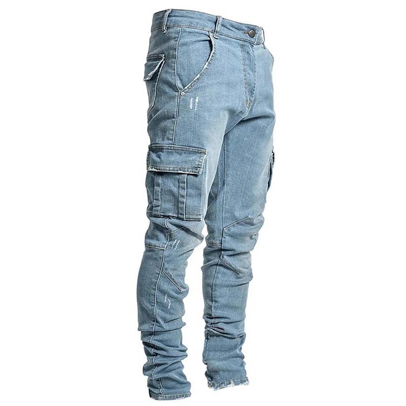 👖 LIMITED-TIME 50% OFF! ✨Slim Fit Denim Cargo Pants