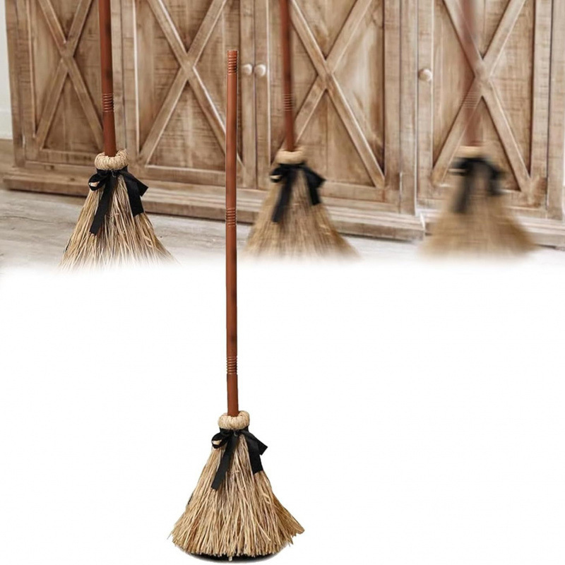 🧙 Bring Your Garden to Life This Halloween – Animated Witch Broom with Lights & Spooky Sounds. UK Stock