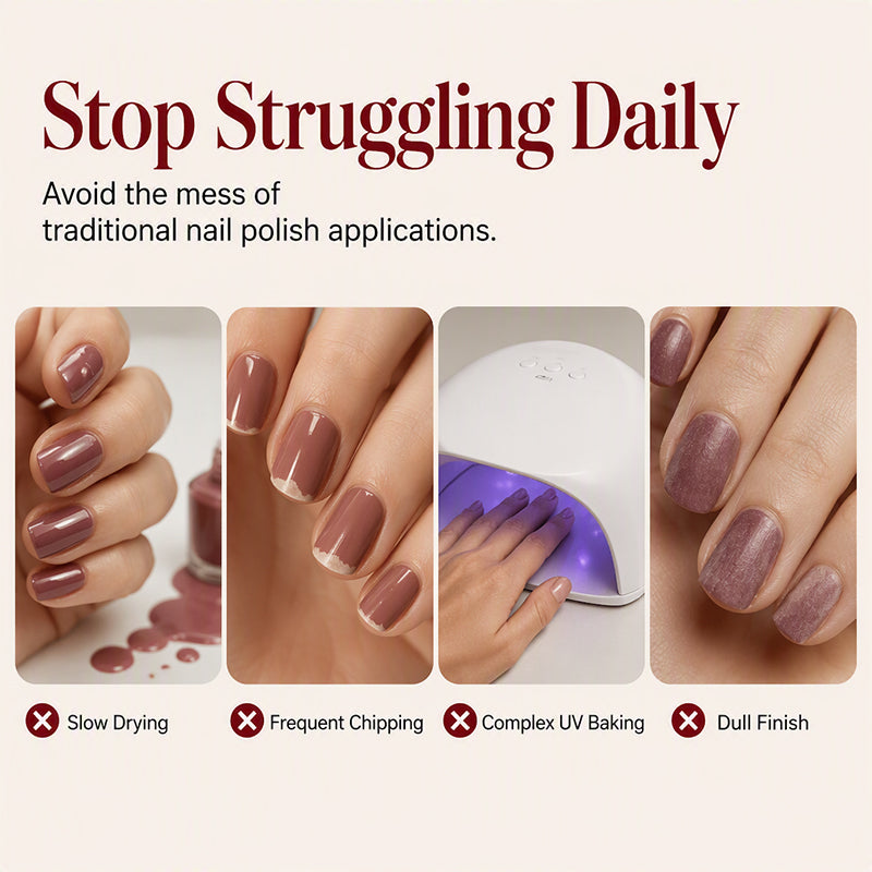 💅uick Dry Metallic Nail Polish