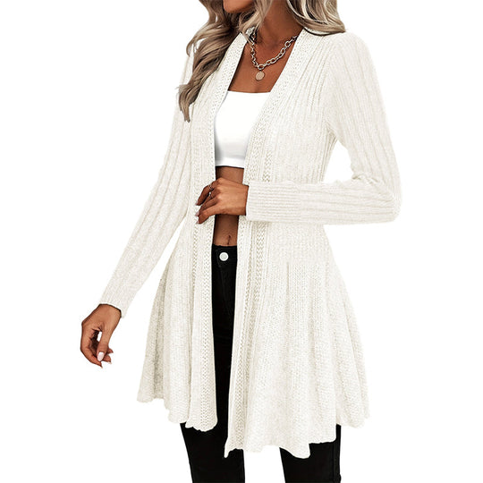 ✨ Effortless Comfort | Women's Textured-Knit Open-Front Cardigan