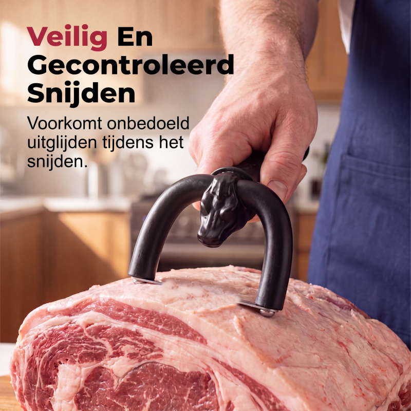 Handheld Fat Trimmer – U-Shaped Blade, Stainless Steel & Ergonomic Grip – Trim Fat, Save Lean Meat 🍖