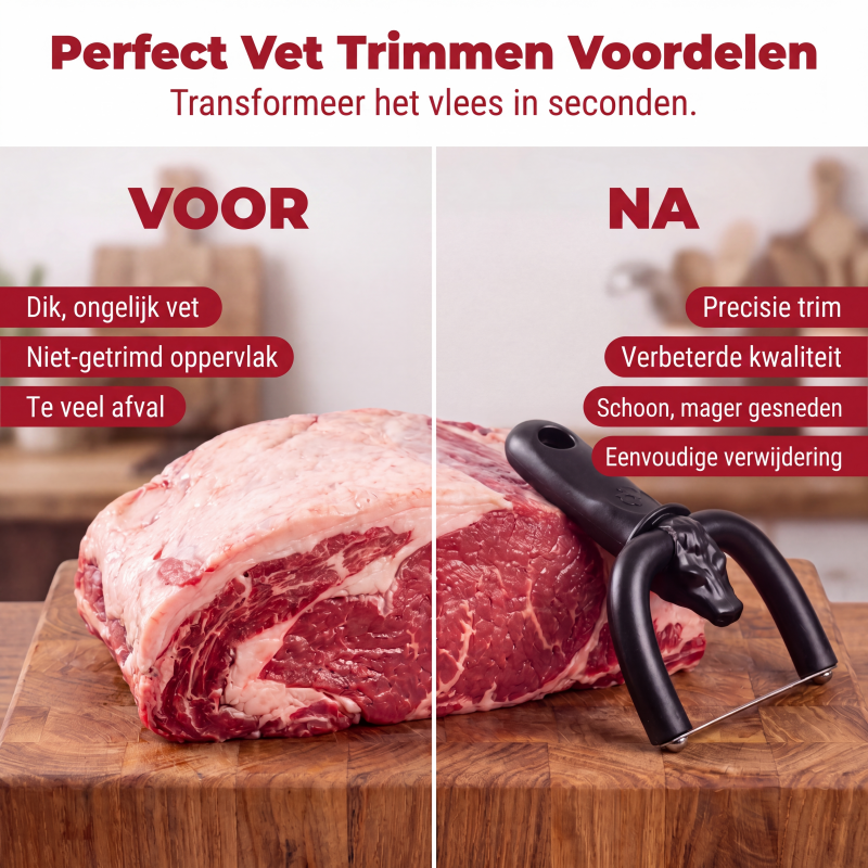 Handheld Fat Trimmer – U-Shaped Blade, Stainless Steel & Ergonomic Grip – Trim Fat, Save Lean Meat 🍖