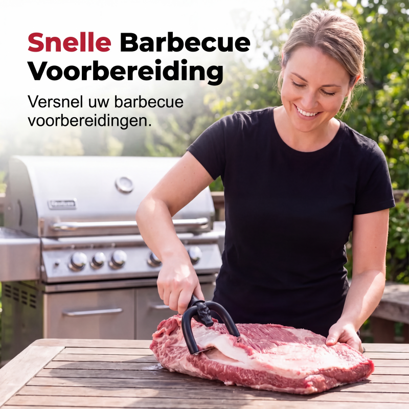 Handheld Fat Trimmer – U-Shaped Blade, Stainless Steel & Ergonomic Grip – Trim Fat, Save Lean Meat 🍖