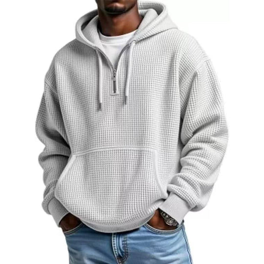 ⏰️LIMITED-TIME 50% OFF & FREE SHIPPING! ✨Men's Knit Quarter-Zip Hoodie Sweatshirt