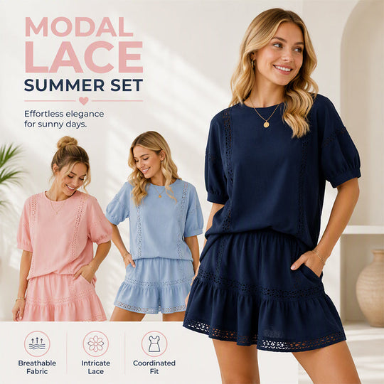🌸 Women’s Lace Summer 2-Piece Set
