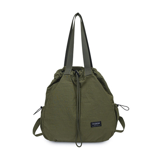 Women's Large Capacity Drawstring Tote Backpack