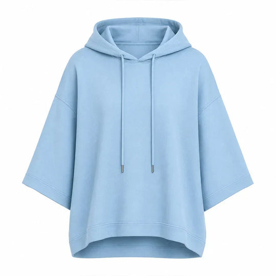 Women's Loose-Fitting Wide-Sleeved Sweatshirt