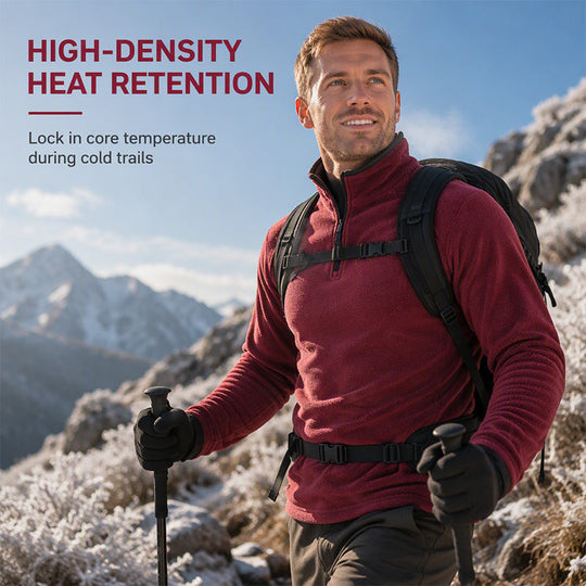 ⌛Limited-Time Offer-Men’s Warm Fleece Quarter-Zip Pullover