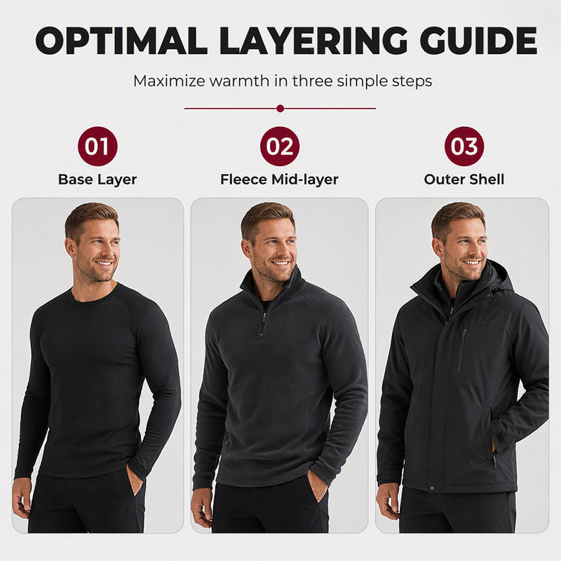 ⌛Limited-Time Offer-Men’s Warm Fleece Quarter-Zip Pullover